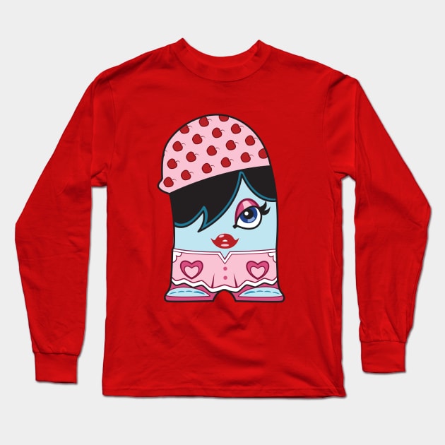 Cherry Cheri Long Sleeve T-Shirt by TomMcWeeney